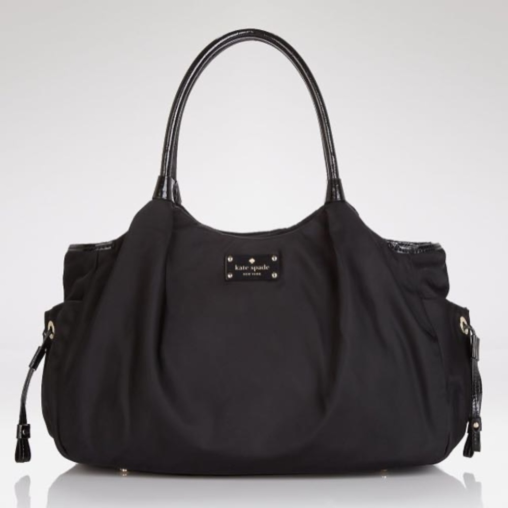 Kate Spade Black Stevie Diaper Bag